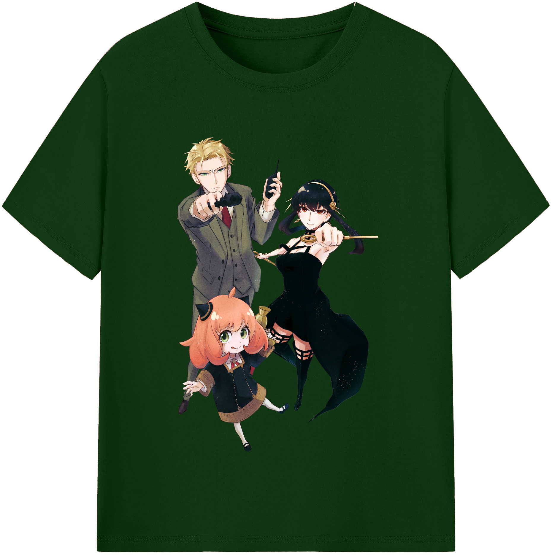 （画像用） SPY×FAMILY间谍家家酒 綿100％半袖Tシャツ（フロントプリント）